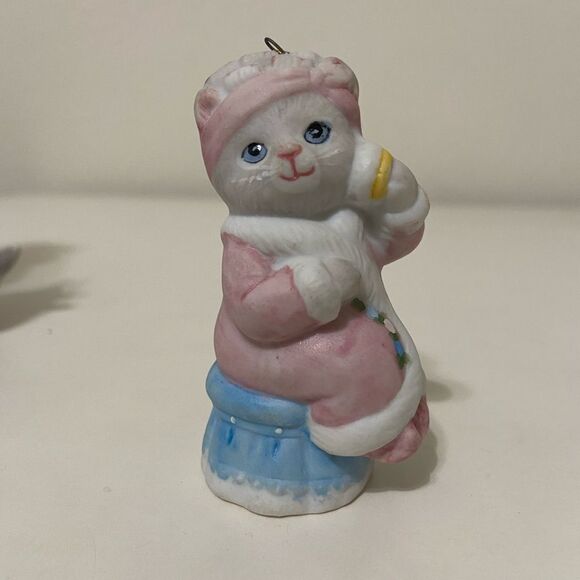 Kitty Cucumber Schmid Lot of 4 Figurines Ornaments Clown Angel Makeup School - Picture 2 of 12